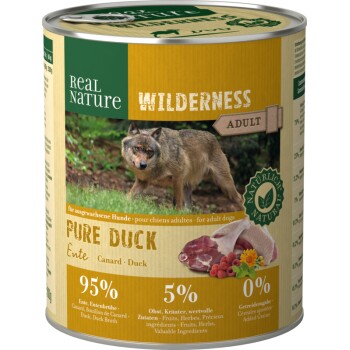 REAL NATURE WILDERNESS Adult 6x800g Pure Duck Ente