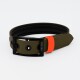 Biothane Halsband Khaki neon orange L