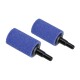 Two purple foam filter pads with black plastic connectors, designed for aquarium or pet filtration systems.