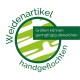 Logo z tekstem "Weidenartikel handgeflochten" z zielonym okrągłym wzorem i notatką "Größen können geringfügig abweichen."