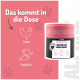 Logo von ALPHAZOO mit einer pinken Herzgrafik, begleitet von einem Text auf Deutsch über ihre mit Liebe in Dortmund hergestellten Haustierprodukte.
