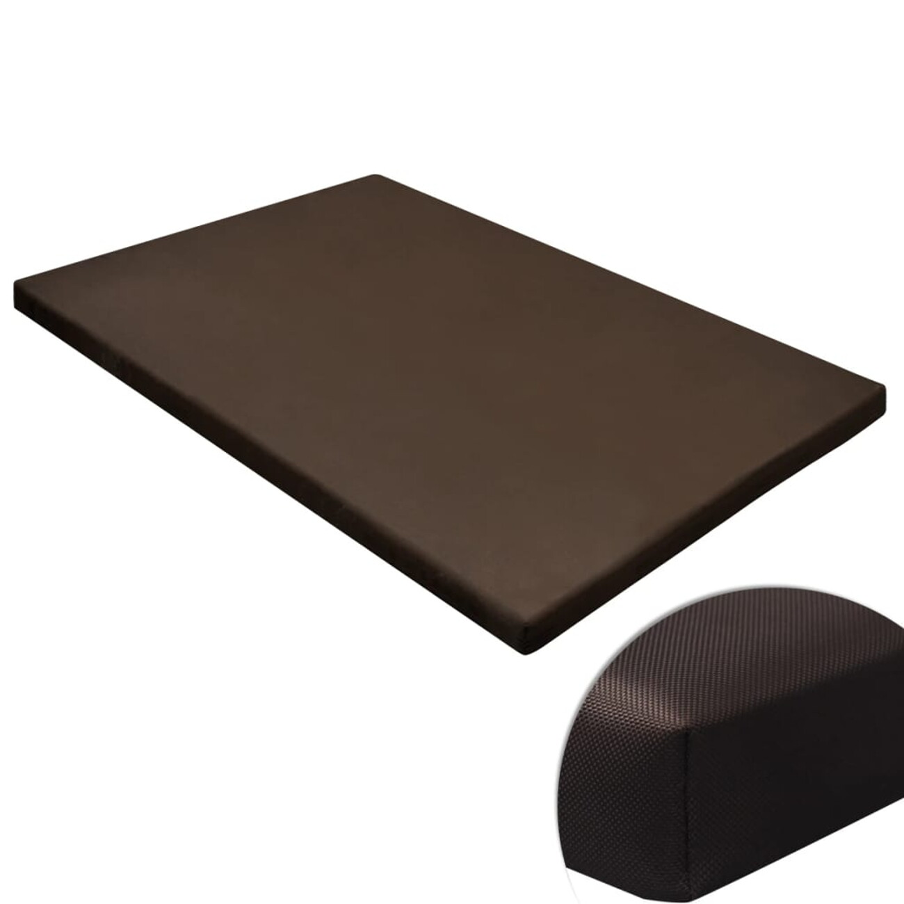 Vidaxl Braun Hundebett Haustiermatte Quadratisch M - Bild 2