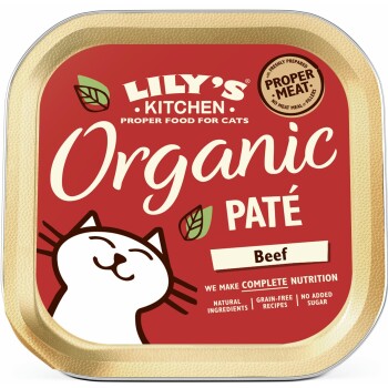mokra karma dla kota Adult Organic Patè Wołowina 19x85 g