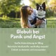 Flasche "Panik Stop" Bachblüten für Hunde und Katzen, als alkoholfrei und natürlich gekennzeichnet, mit einem Etikett, das "Pflanze für den Planeten" bewirbt.