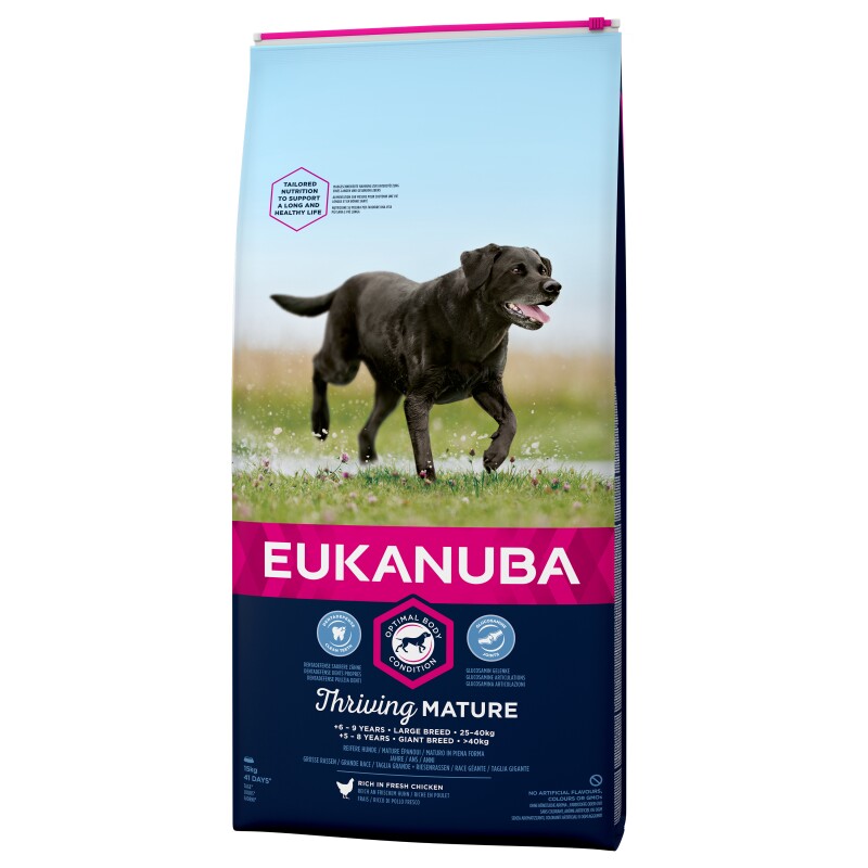 EUKANUBA Droog Hondenvoer Grote Rassen Mature & Senior 15 kg