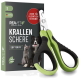 Haustier-Nagelknipser mit weichem Griff, mit einem Boxdesign, das ein Hund- und Katzenbild enthält, beschriftet mit "KRAKEN SCHEERE" und "S."