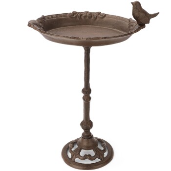 Vogeltränke stehend mit Ornamenten
