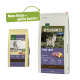 "Real Nature Wilderness Adult Pure Lamb" Hundefuttertüte mit Wolf- und Hundebildern, 65% Lamm, 35% Gemüse, 0% Getreide. Neues Design!