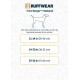 Ruffwear Front Range™ Hundehalsband Größenleitfaden mit Maßangaben: 11-14 Zoll (28-36 cm), 14-20 Zoll (36-51 cm), 20-26 Zoll (51-66 cm).