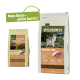 Zwei Tüten Real Nature Wilderness Hundefutter, "Golden Peak", mit Wolf- und Hundebildern, gekennzeichnet mit Nährstoffinformationen und einem grünen Banner.