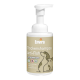 Flasche Envira Trockenshampoo für Haustiere, beschriftet mit "Anti-Floh", entworfen, um Flöhe und Zecken abzuwehren, geeignet für alle Felltypen, wasserlos.