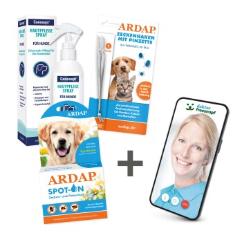 ARDAP Dr. Fressnapf Floh- und Zeckenschutz-Paket für Hunde L