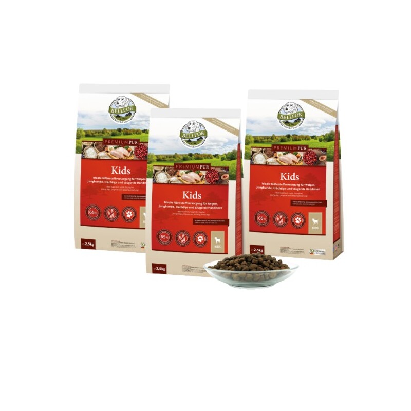 Bellfor Premium Pur Kids 2 x 2,5 kg + 2,5 kg (Gratis)