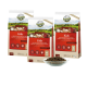 Drei 2,5 kg Beutel BELLIOR Premium Pur Welpenfutter mit der Bezeichnung "Kids," mit einer Schüssel Trockenfutter davor.