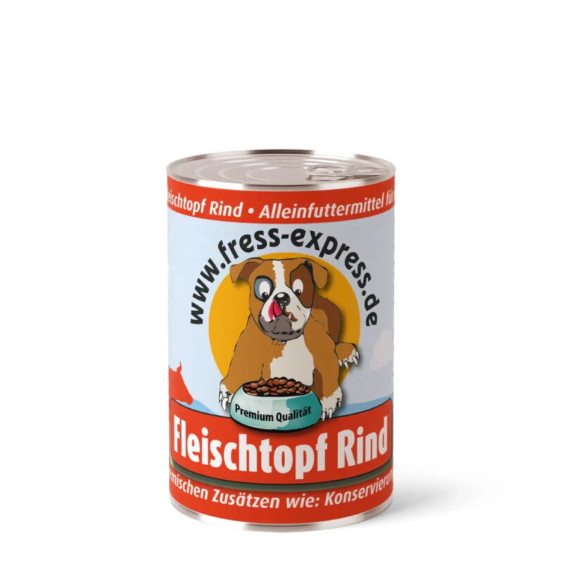 fress-express Fleischtopf Rind Nassfutter Hund 400 g