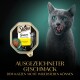 Sheba Sauce Collection Katzenfutterverpackung mit "sauce lover mit Huhn" in einem 85g Behälter, mit dunklem Hintergrund.