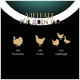Silhouetten von Truthahn, Huhn und Geflügel mit dem Text 'VIELFALT FÜR JEDEN TAG' und 'mit Truthahn, mit Huhn, mit Geflügel.'