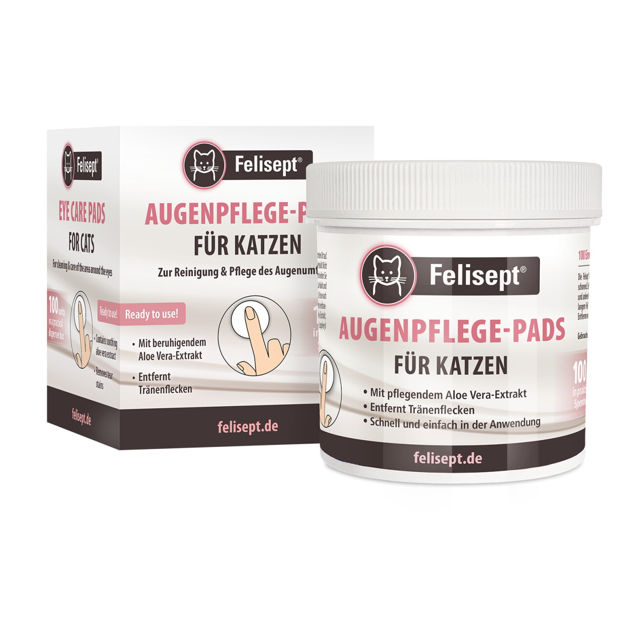 Felisept Augenpflege Pads - 100 Pads - Image 3