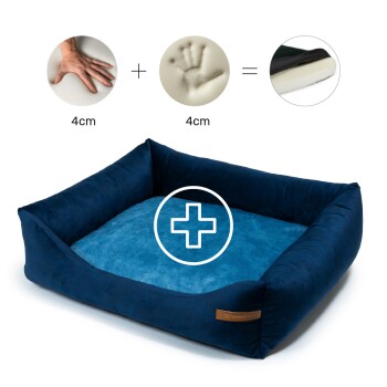 Otto Orthopädisches Hundebett Dunkelblau S-XL blau XL