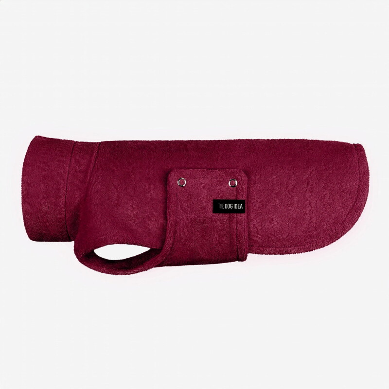 THE DOG IDEA Bademantel Bordeaux XXL
