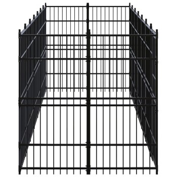 VidaXL Hundezwinger Box Stahl 6,72 m, 1,92 m, 2 m