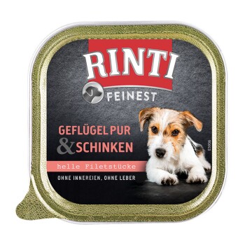 RINTI Feinest Adult Geflügel pur & Schinken 44×150 g