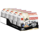 Sheba Fresh & Fine Katzenfutter in Soße, Maxi-Pack mit fünf 50g Beuteln, mit einer grauen Katze auf der Verpackung.