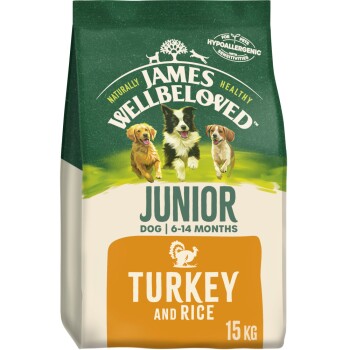 Junior Dry Dog Food Turkey with rice 15 kg