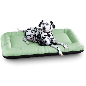 Knuffelwuff Wasserfestes In und Outdoor Hundebett Lucky Color Edition aus Nylongewebe grün XL