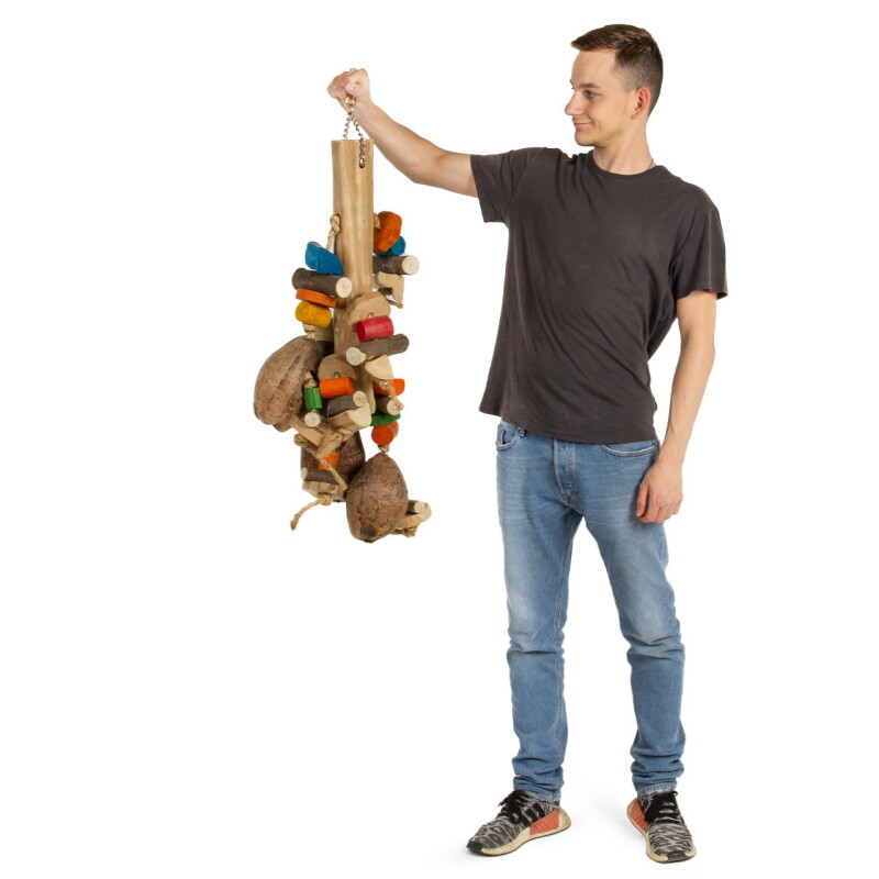 HappyBird Schredderspielzeug Gigant Coco Foraging