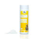 Weiße Flasche mit Magnesium-Gluconat-Ergänzung für Haustiere, mit einem gelben Etikett, das einen Hund und eine Katze zeigt, zur Förderung von Stressabbau und Muskelunterstützung.
