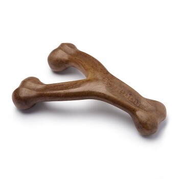 Wishbone Durable Dog Chew Toy with real bacon XXXL