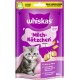 Whiskas 'Milch-Kätzchen' Katzenleckerlis für Kätzchen, mit einem grauen Kätzchen, mit Vorteilen: "Reich an Milch", "Unterstützt Zähne & Knochen", 50g.