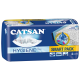 Litière pour chat Catsan Hygiene Plus Smart Pack, avec un chat blanc endormi sur l'emballage, comprenant deux paquets.