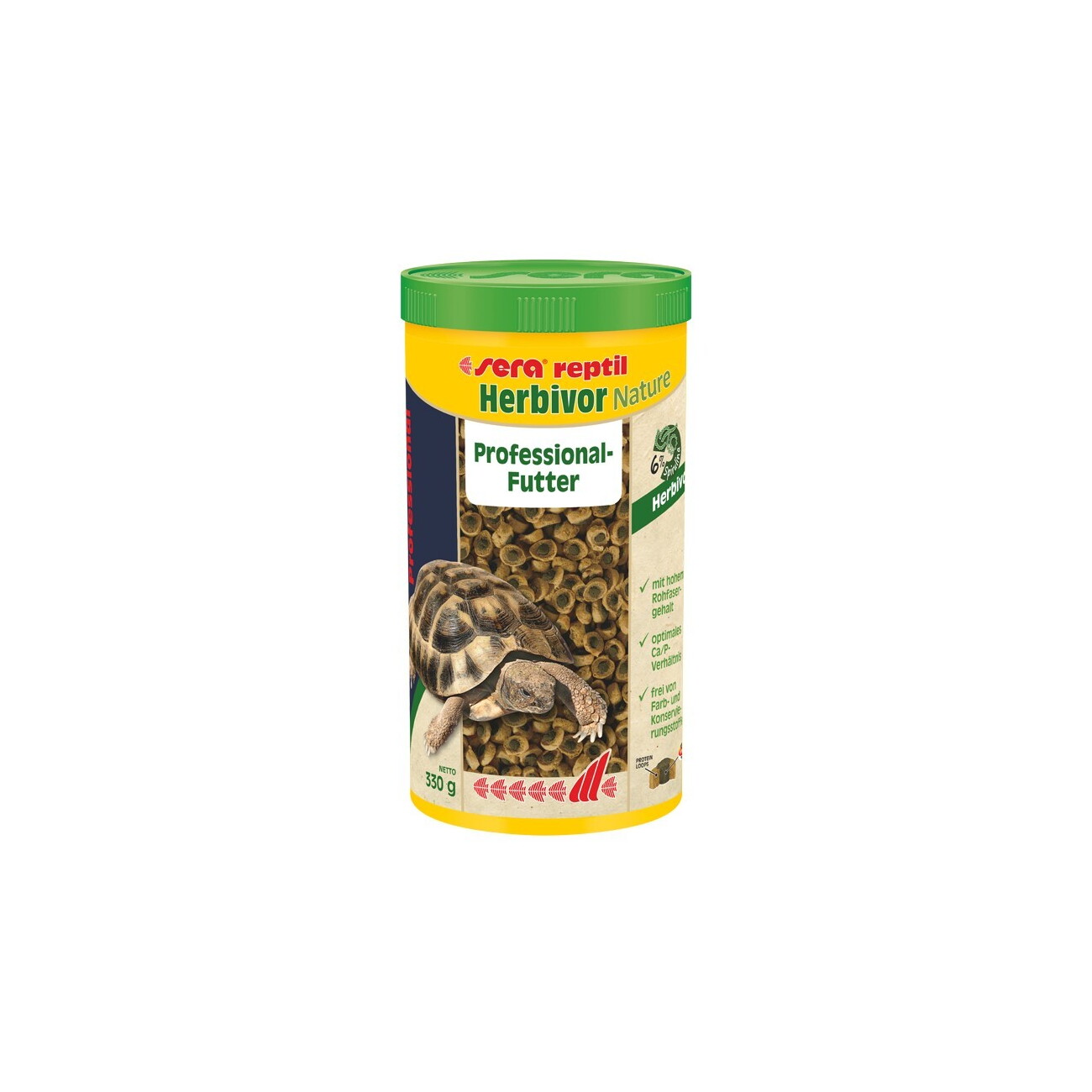 Sera Schildkrötenfutter Tortoise Adult Herbivore Duo Pellets 1 L - Image 4