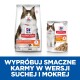 Torby z karmą dla kotów Hill's Science Plan pokazują kota liżącego wargi, oznaczone "Perfect Digestion" i "Supports ultimate digestive well-being."