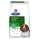 Torba karmy dla psów Hill's Prescription Diet r/d Weight Loss z zielonym wzorem, podkreślająca "WEIGHT LOSS" i "VETERINARIAN RECOMMENDED."