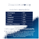 Futtermittel-Zusammensetzungstabelle auf Deutsch zeigt Feuchtigkeit 82 %, Protein 11,5 %, Fett 2,5 %, Rohasche 2,5 %, Rohfaser 0,05 %, Omega-6-Fettsäuren 0,4 %.