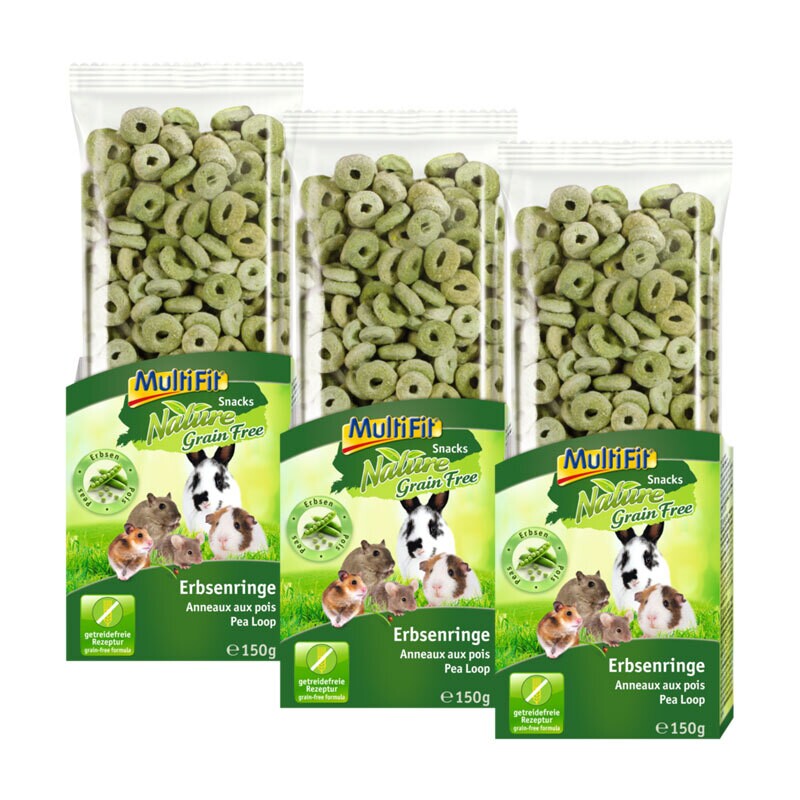 MultiFit Grain Free Flocons de pois 3&nbsp;x&nbsp;150&nbsp;g