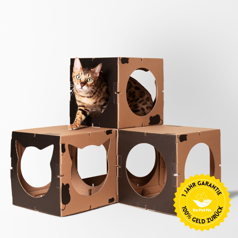DoPetMe Katzenhaus Kitten Castle - schwarz