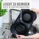 Napfunterlage mit 4 Näpfen schwarz M