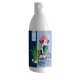 Flasche Z-Shampoo für Haustiere mit einem blauen und pinken Design mit Pfotenabdrücken und dem Text "TIERLIEBHABER" und "EINFACH - NATÜRLICH - SINNVOLL."
