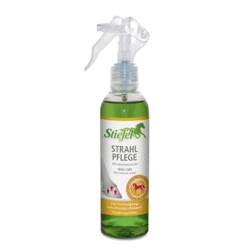Stiefel Strahl Pflege Sprayflasche für Pferde, grüße Flüssigkeit mit Lebermoosextrakt, verhindert Froschprobleme.