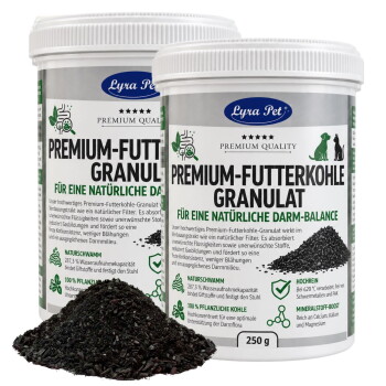 Lyra Lyra Pet Premium Futterkohle Granulat 2x250 g