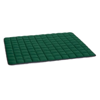 Schwarze Hundedecke für große Hunde, Maße ca. 120 cm x 100 cm, 2 cm dick, geeignet für Rassen wie Labrador und Golden Retriever.