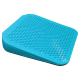 Blaues Silikon-Haustierpflege-Matte mit einer strukturierten Oberfläche, die kleine erhabene Noppen für Grip und Komfort aufweist.