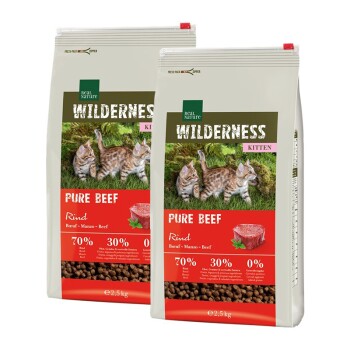 WILDERNESS Pure Beef Kitten 2x2,5 kg