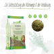 Stiefel THYMIAN-Packung mit getrocknetem Thymian für Pferde; Aufschrift 'Zur Unterstützung der Atemwege & der Verdauung', Vegan-Label.