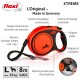 XTREME Laisse à enrouleur orange/noir L, 8 m