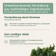Infografik: Umweltschonende Herstellung; Fermentierung durch Dextrose; Kein unnötiger Abfall; grüne Meeresalge.